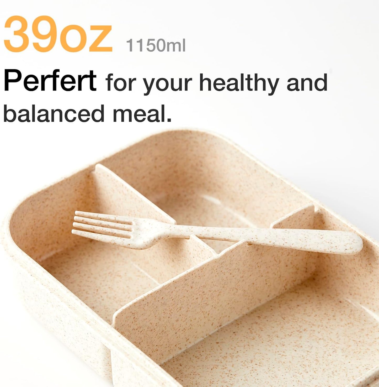 Rectangular Bento Lunch Box โ Leakproof with Snap-Lock Lid โ BPA-Free โ Microwave & Dishwasher Safe โ Portable Food Container