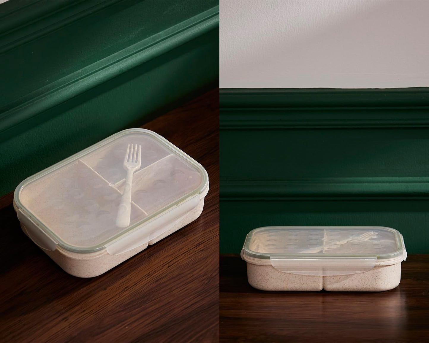 Rectangular Bento Lunch Box – Leakproof with Snap-Lock Lid – BPA-Free – Microwave & Dishwasher Safe – Portable Food Container