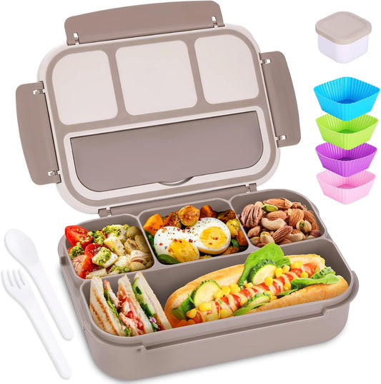 4-Compartment Lunch Box – Leak-Proof Bento Style – Portable Food Storage for Adults & Kids