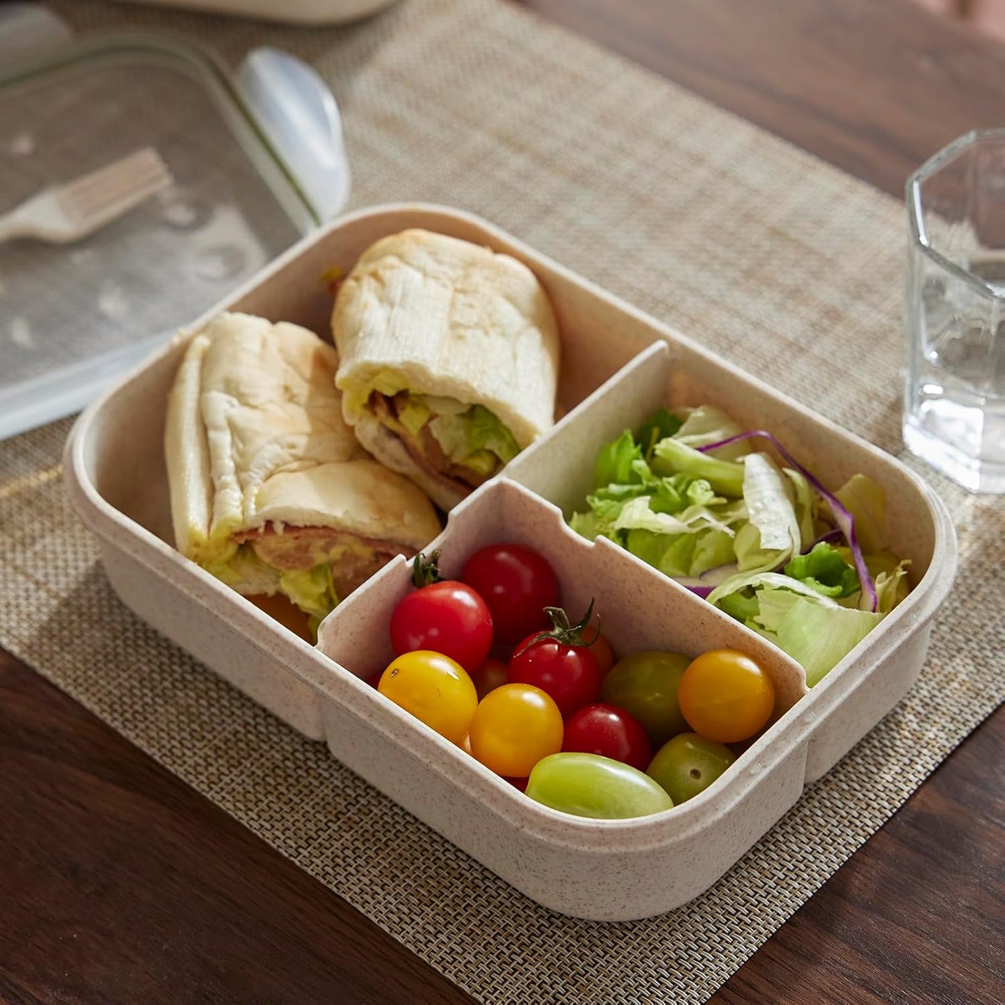 Rectangular Bento Lunch Box – Leakproof with Snap-Lock Lid – BPA-Free – Microwave & Dishwasher Safe – Portable Food Container